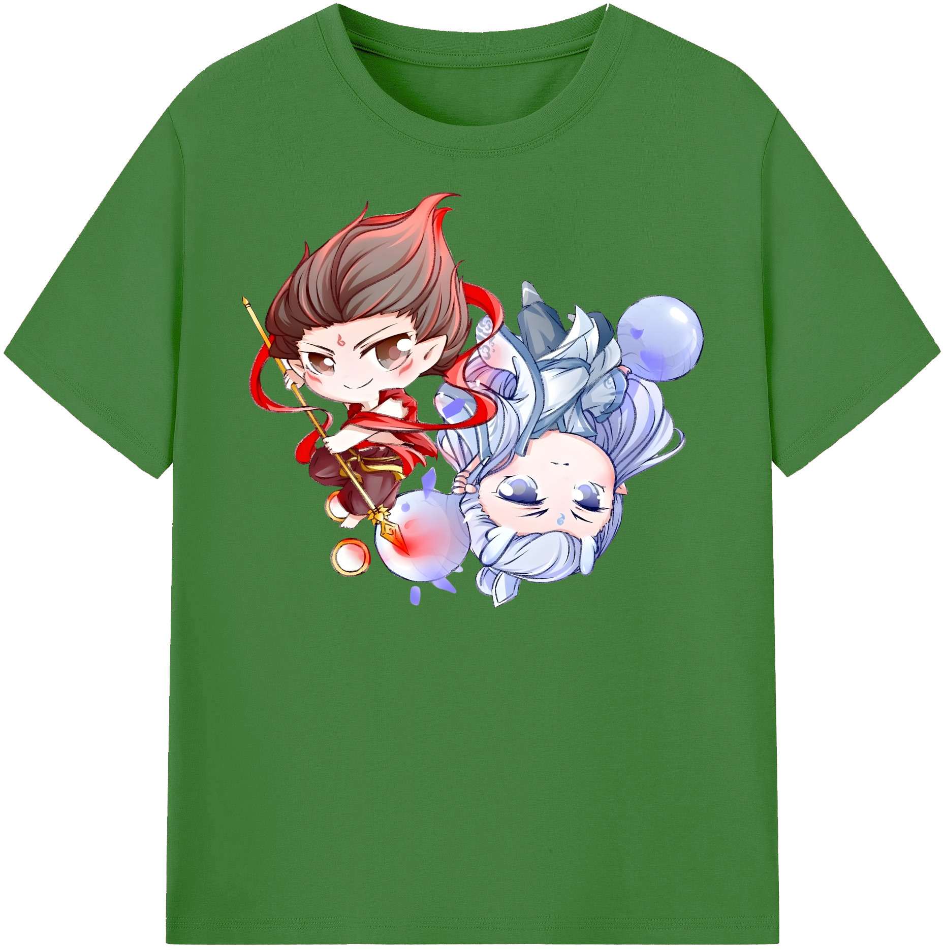 （画像用） Ne Zha 2 ナタ 魔童の大暴れ レディースカジュアルプリントTシャツ（綿100％）